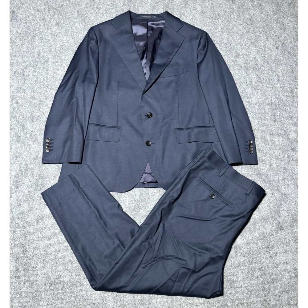 Suitsupply La Spalla Tuxedo Suit Brescia Pant Navy Vitale Barberis Super 110s 42